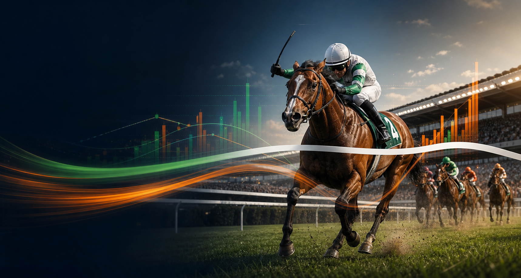 Racehorse with proofed-results analytics graphics